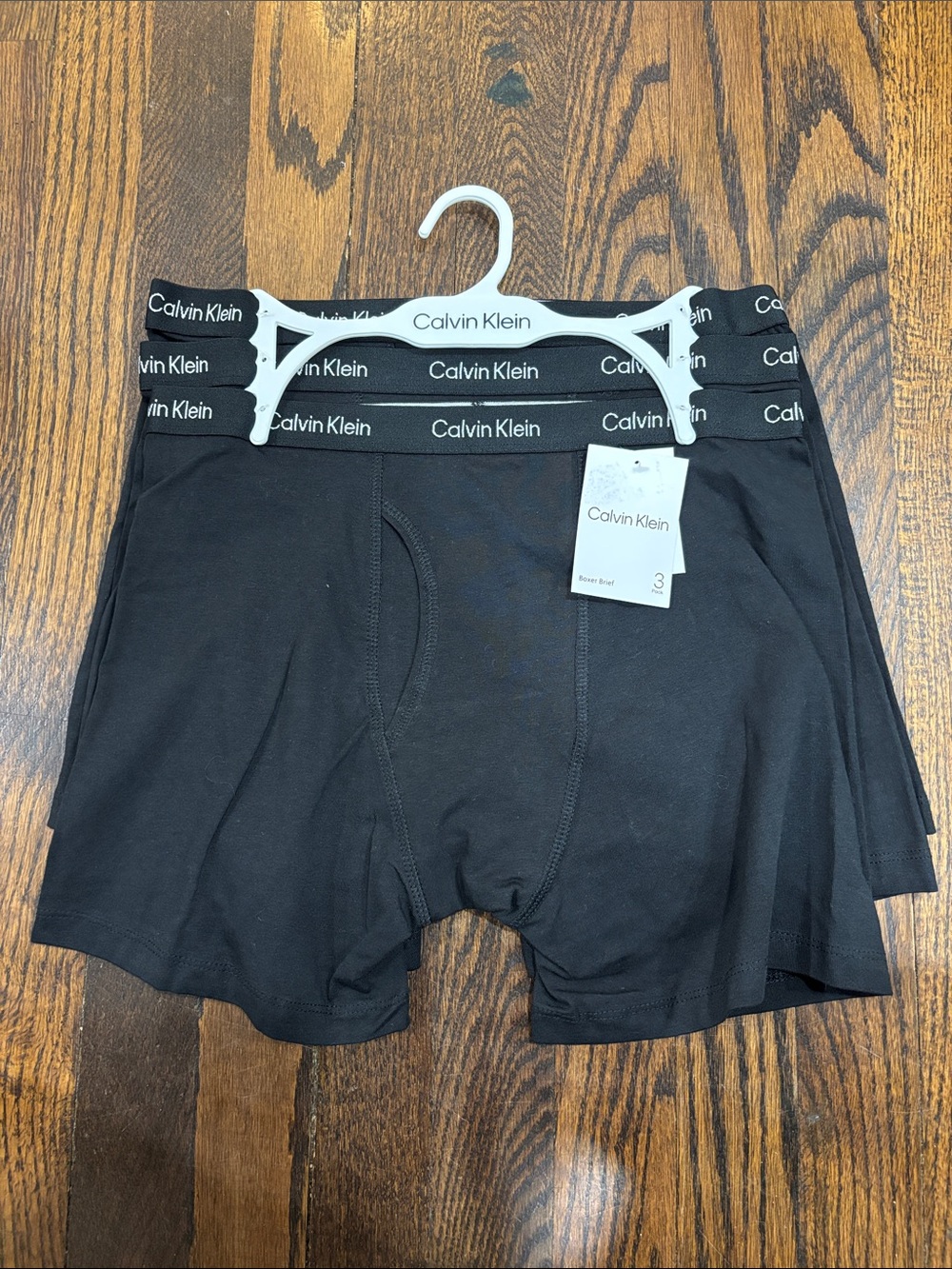 Calvin Klein Black boys Boxer Briefs 3-Pack size 16/18